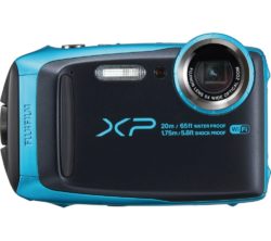FUJIFILM XP120 Tough Compact Camera - Black & Sky Blue